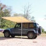 Car side awning beige