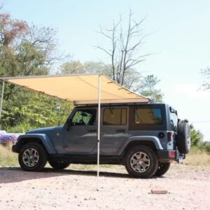 Car side awning beige