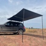 Aluminum case car side awning tent